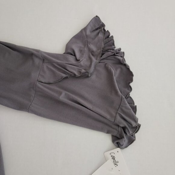 Camille & Co Off Shoulder Ruffle Sleeve Top NWT - Picture 9 of 9